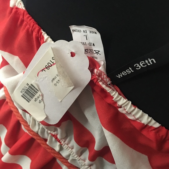 West 36th strapless maxi dress sz large run m nwt - Picture 3 of 7